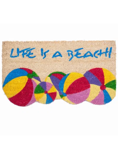 Coco Mats N More Life Is A Beach Design Doormat In Multi