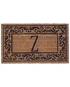 Coco Mats N More Monogramed Rolling Scrolls Doormat In Brown