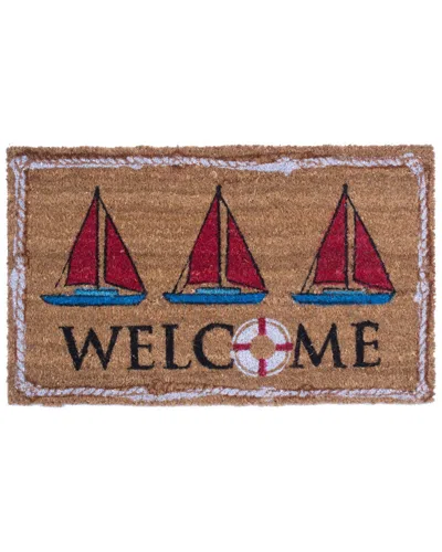 Coco Mats N More Nautical Welcome Doormat In Brown