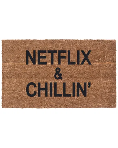 Coco Mats N More Netflix & Chillin Doormat In Brown