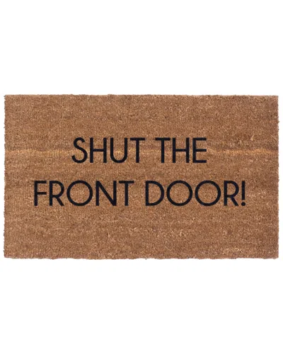Coco Mats N More Shut The Front Door Coconut Husk Doormat In Brown
