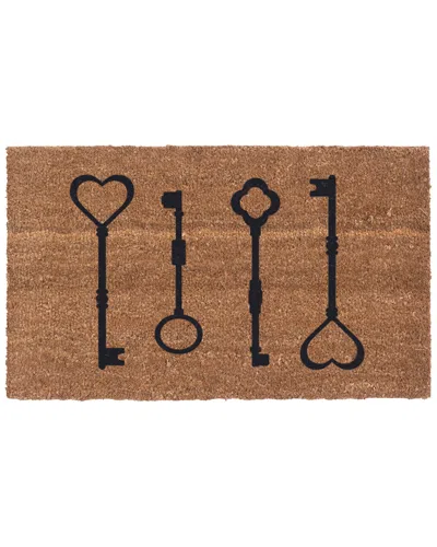 Coco Mats N More The Keys To My Heart Doormat In Brown