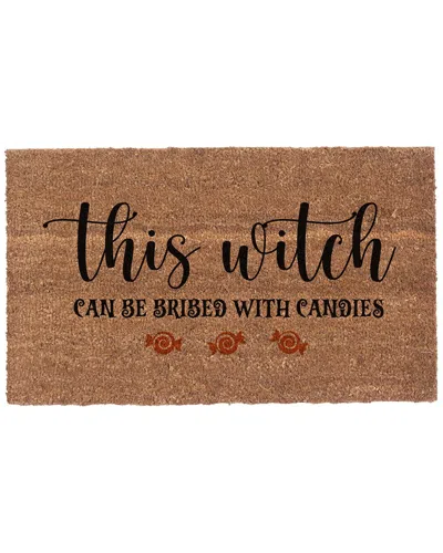 Coco Mats N More This Witch Can Be Bribed With Candies Rug In Multicolor