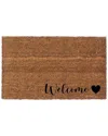 Coco Mats N More Welcome Heart Rug In Multicolor