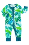 Coco Moon Backyard Oasis Romper In Green