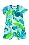 Coco Moon Backyard Oasis Short Romper In Green