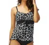 Coco Reef Aruba D-cup Perfect Fit Underwire Tankini Top In Coc Black In Multi