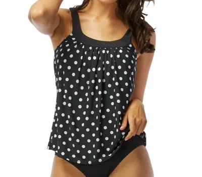 Coco Reef Bahamas D-cup Ultra Fit Underwire Tankini Top In Coc Black In Pattern