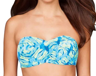 Coco Reef Dd-cup Convertible Underwire Bikini Bra In Blue Amazon In Multi