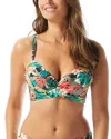 Coco Reef Enrapture Underwire Bikini Top In Green