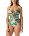 Coco Reef Enrapture Underwire One Piece Swimsuit In Blue