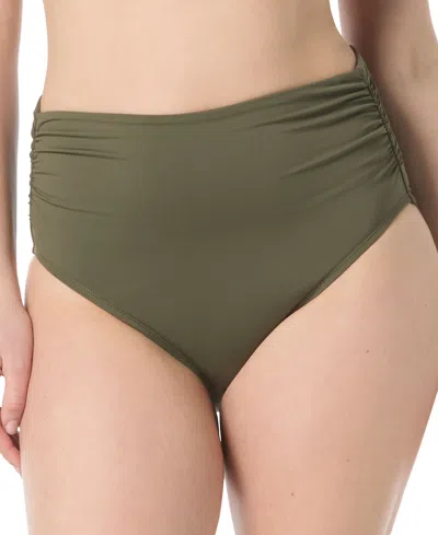 Coco Reef Impulse High-waist Bikini Bottoms In Palm Green