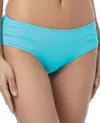 Coco Reef Larimar Side Shirred Tankini Bottom In Aqua In Blue