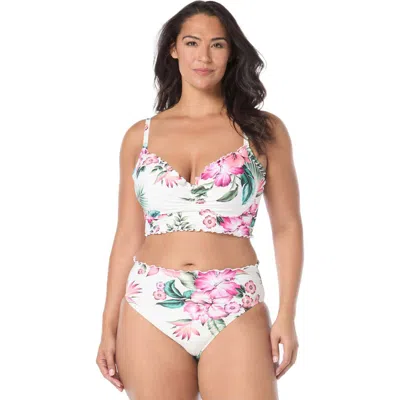 Coco Reef Lavish Crop Swim Top D-cup In Multi
