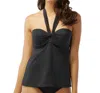 Coco Reef Master Classic D-cup The Five Way Underwire Tankini Top In Black In Black