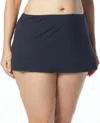 Coco Reef Plus Skirted Tankini Bottom In Black In Black