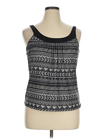 Pre-owned Coco Reef Sleeveless Top Black Halter Neckline Tops