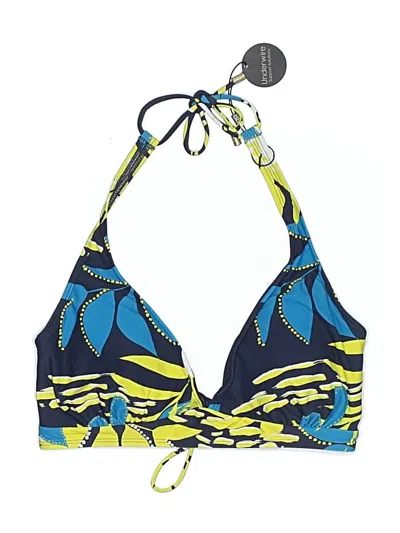 Coco Reef Swimsuit Top Blue Print Pattern Swimwear In Multi