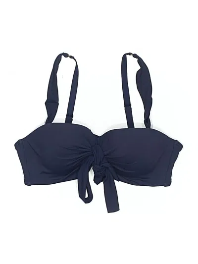 Pre-owned Coco Reef Swimsuit Top Blue Solid Pattern Swimwear
