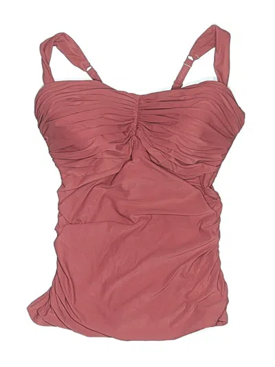 Pre-owned Coco Reef Swimsuit Top Burgundy Swimwear