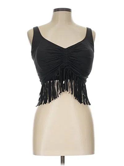 Pre-owned Coco Reef Tank Top Black Strapless Neckline Tops