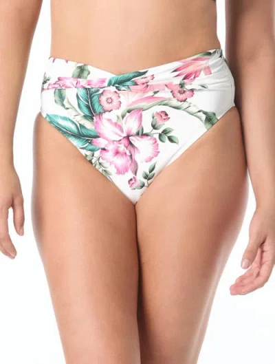 Coco Reef Tyra High Waist Twist Bikini Swim Bottom In White