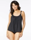 Coco Reef Ultra Fit Bra Sized Underwire Tankini Top In Black
