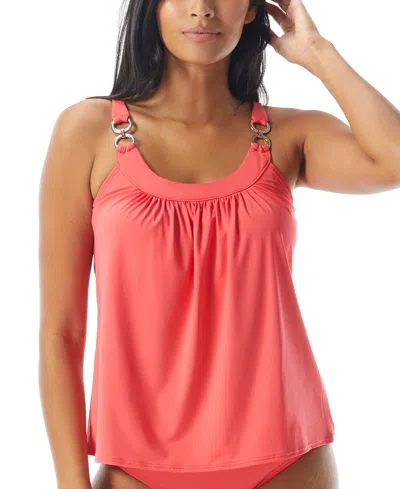 Coco Reef Ultra Fit Underwire Bra-sized Tankini Top In Papaya