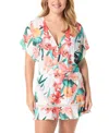 COCO REEF WOMEN'S ADORN DOLMAN-SLEEVE COVER-UP DRESS