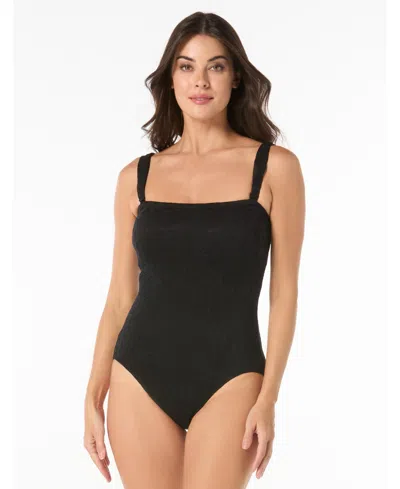 Coco Reef Women's Contours Galena Bandeau Neck One-piece Swimsuit In Black