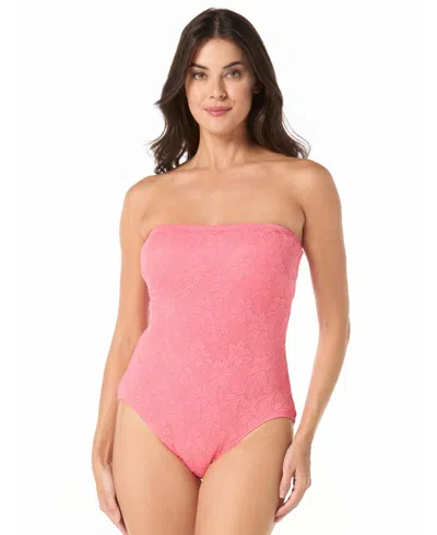 Coco Reef Women's Contours Galena Bandeau Neck One-piece Swimsuit In Pink