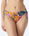 Coco Reef Electric Jungle Engage Bikini Bottom In Blue