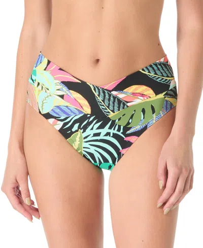Coco Reef Women's Serene Printed Bikini Bottoms In Black Multi