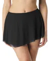 Coco Reef Women's Solid Savvy Full-coverage Skirted Bottoms In Black