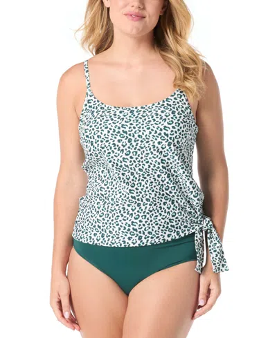 Coco Reef Womens Stella Bra Sized Tie Hem Tankini Top Bottoms Cover Up Collection In Jasper