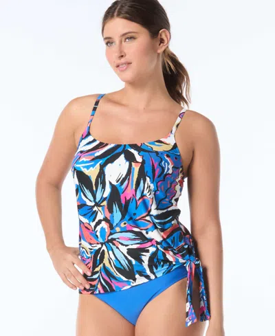 Coco Reef Women's Stella Pull-on Tankini Top In Blue