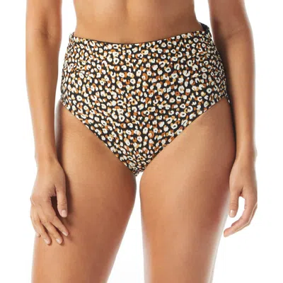 Coco Reef Womens Printed High-waisted Swim Bottom Separates In Black