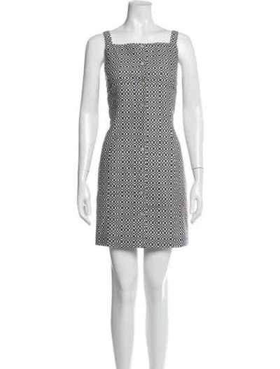 Pre-owned Coco Shop Graphic Print Mini Dress W/ Tags In Green