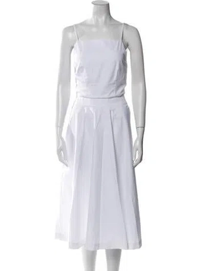 Pre-owned Coco Shop Skirt Set In White