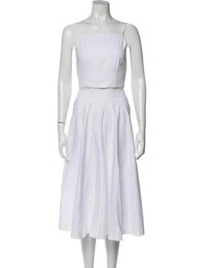 Pre-owned Coco Shop Skirt Set In White