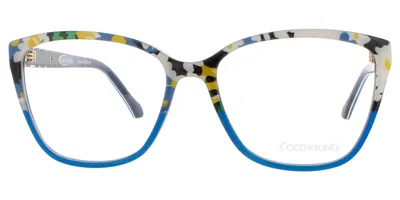 Coco Song Amazing Season Cv220 Women's Glasses, Blue, Size 54