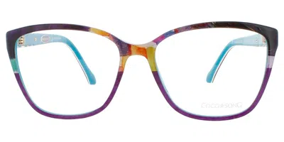 Coco Song Amazing Season Cv220 Women's Glasses, Brown, Size 54
