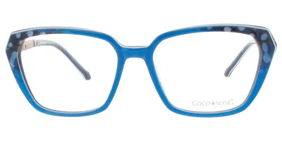 Coco Song Hope Village Cv213 Women's Glasses, Blue, Size 54