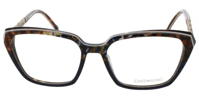 Coco Song Hope Village Cv213 Women's Glasses, Brown, Size 54