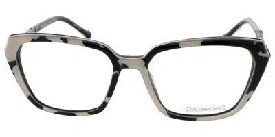 Coco Song Hope Village Cv213 Women's Glasses, White, Size 54