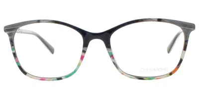Coco Song Little Queen Cv204 Women's Glasses, White, Size 54
