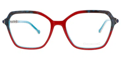 Coco Song Rich Girl Cv227 C01 Occhiali Da Vista Blu Per Donna (solo Montatura)