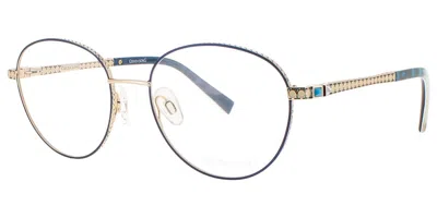 Coco Song Without Me Cv242 02-09 Women's Glasses Blue Size 51 - Free Lenses - Blue Light Block Available In Gold