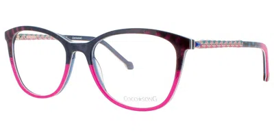 Coco Song York Blues Cv243 04-09 Women's Glasses Blue Size 53 - Free Lenses - Blue Light Block Available In Multi