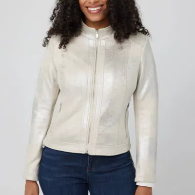 Coco Y Club Jacket In Beige In White